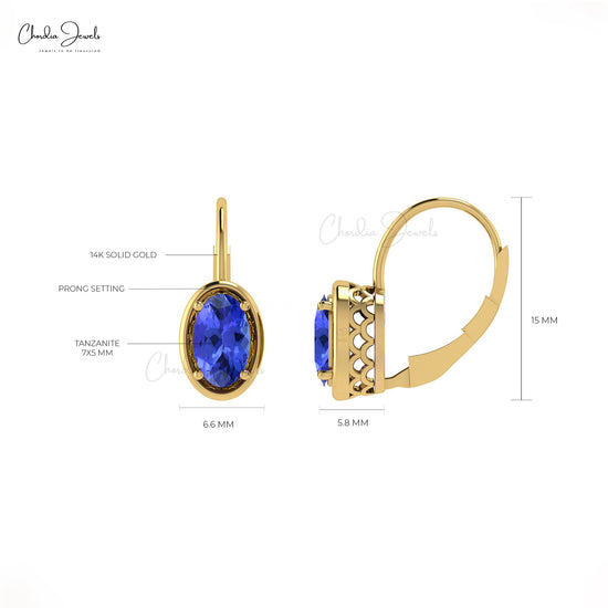 Buy AAA Real Tanzanite Earrings