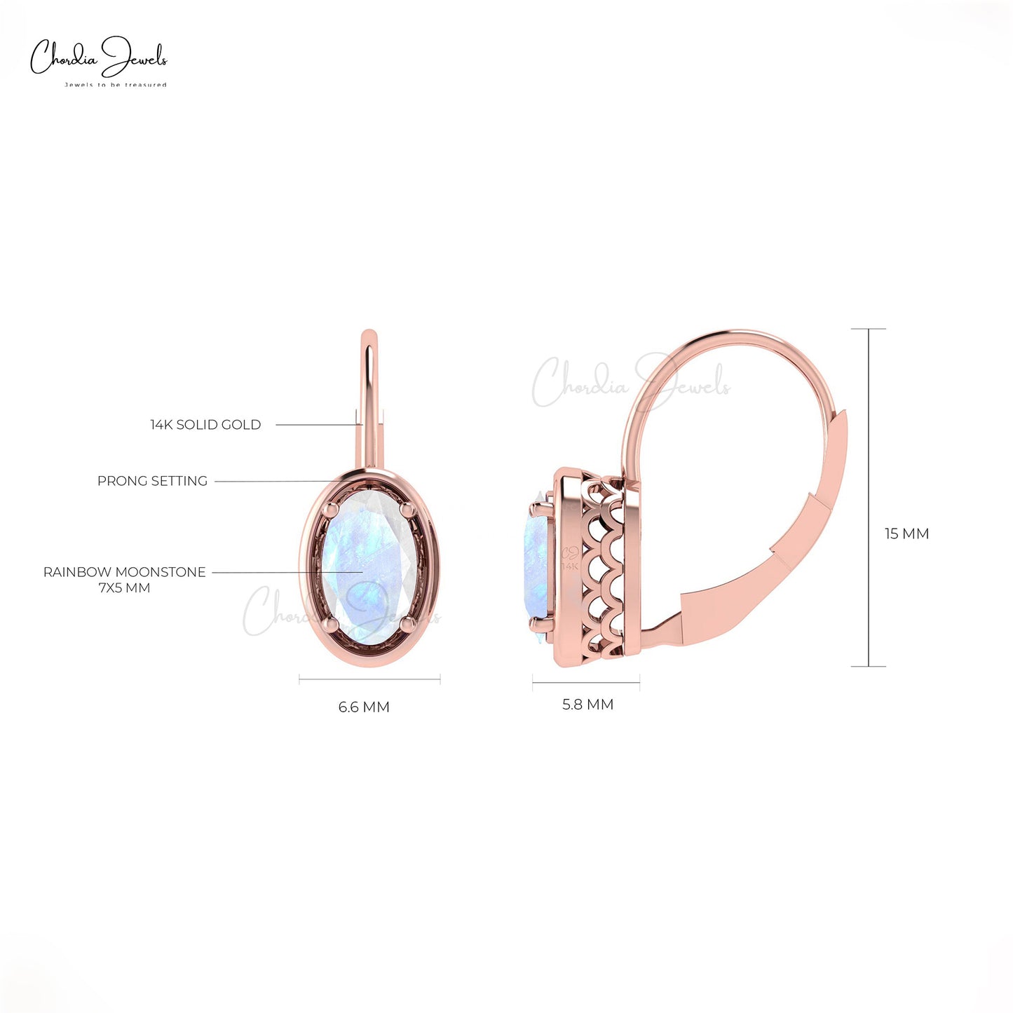 Prong Set Gemstone Earrings