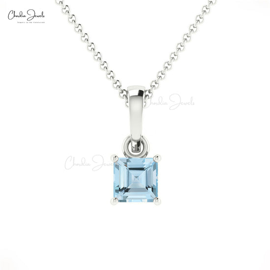 Genuine Aquamarine Pendant