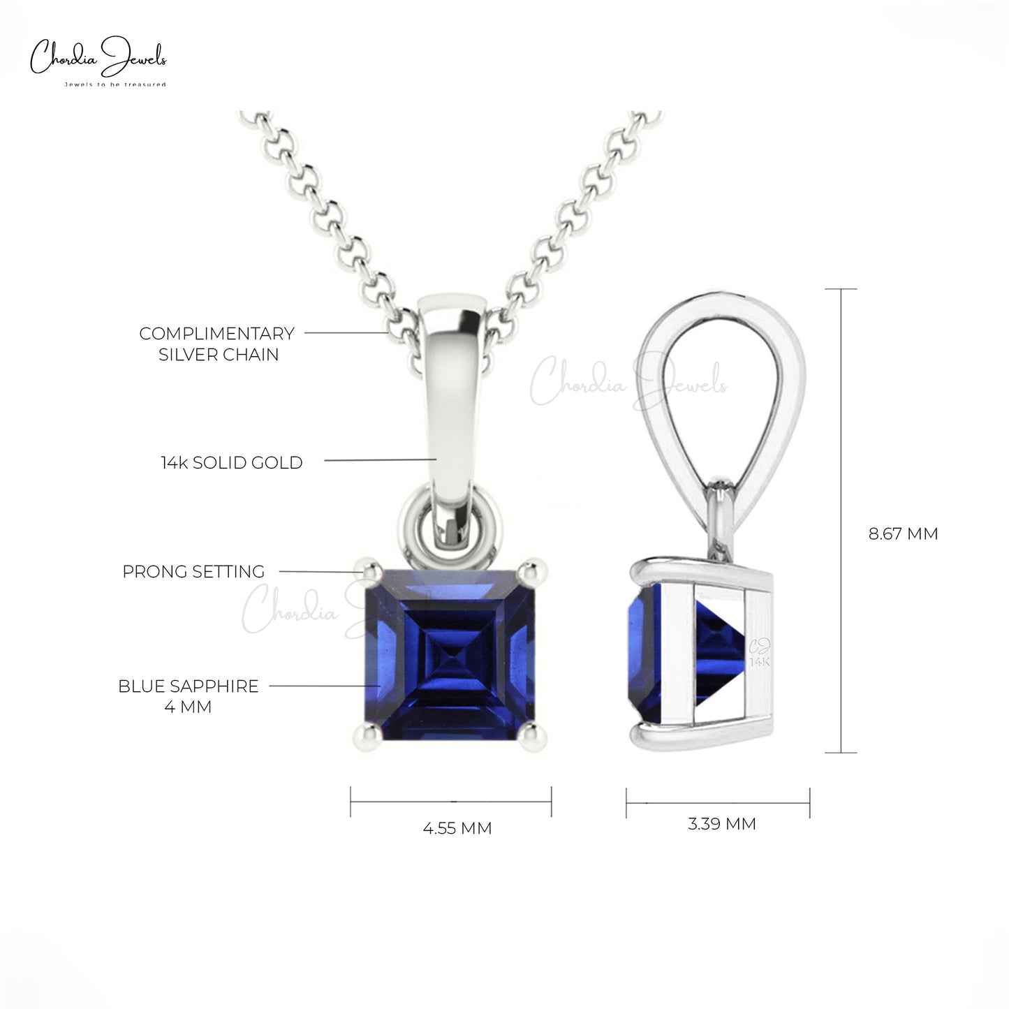 Authentic Blue Sapphire Pendant