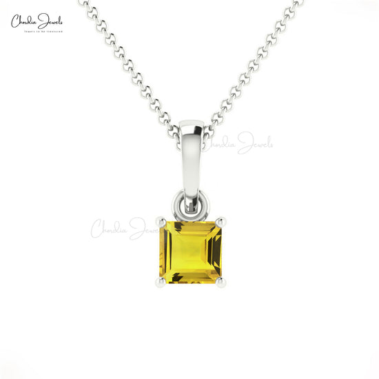 Yellow Sapphire Pendant