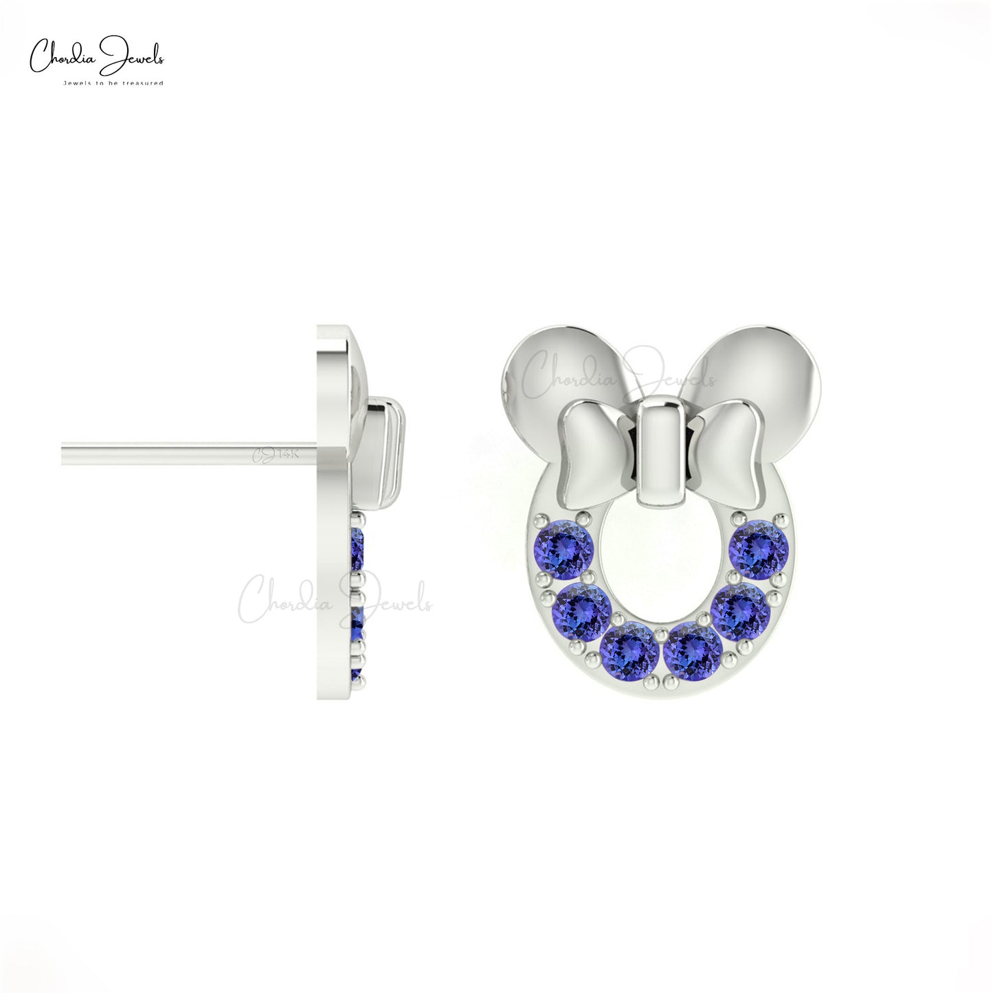 Load image into Gallery viewer, Gold Tanzanite Earrings
