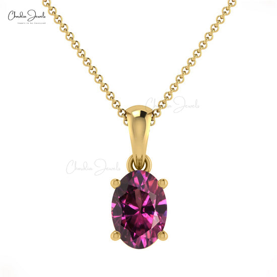 Genuine Rhodolite Garnet Pendant