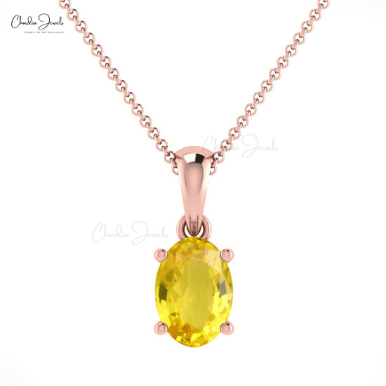 Yellow Sapphire Pendant