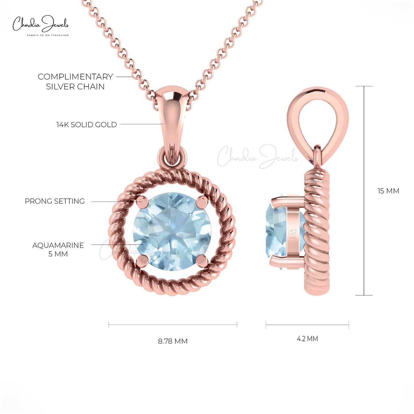 Buy Aquamarine Pendant