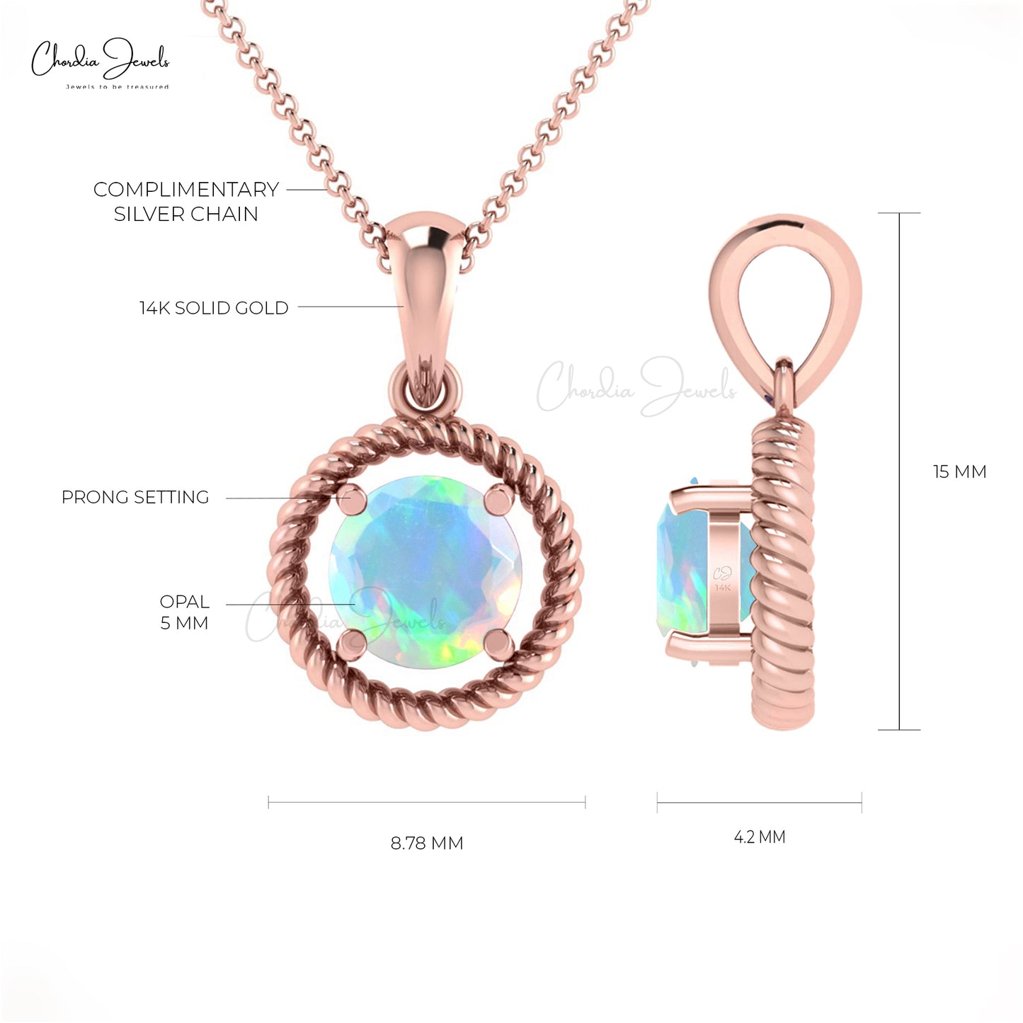 Buy 14K Gold Opal Diamond Necklace, unicorn Tears Necklace, October  Birthstone, Australian Opal, Tear Shape, Pear Shape, Drop, Solid Gold  Online in India - Etsy