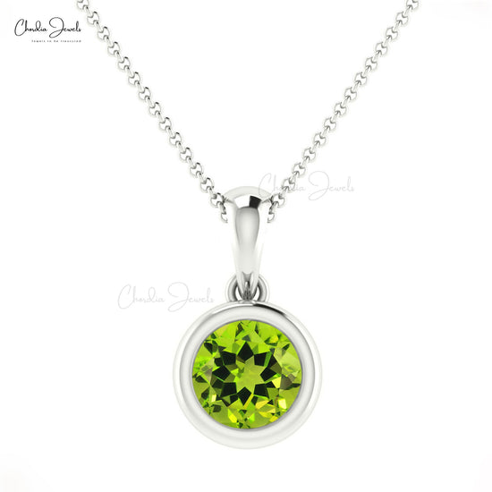 Natural Green Peridot Pendant