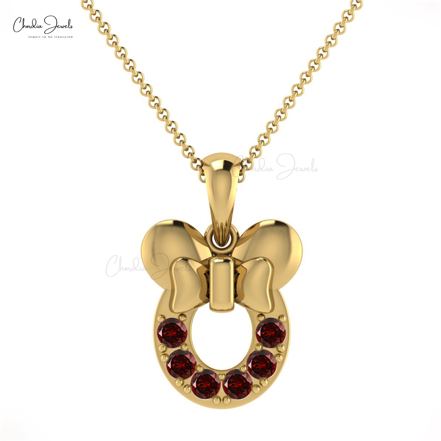 Natural Garnet Kids Pendant