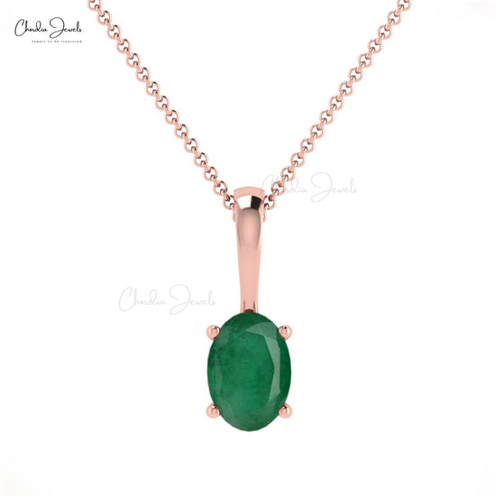 Graceful Emerald Pendant