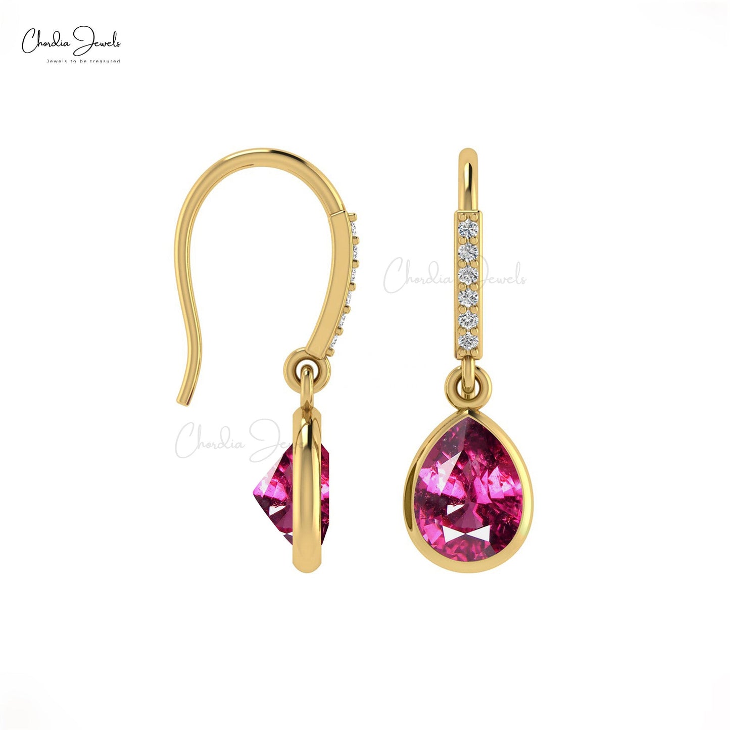 Diamond Accents Dangler Earrings