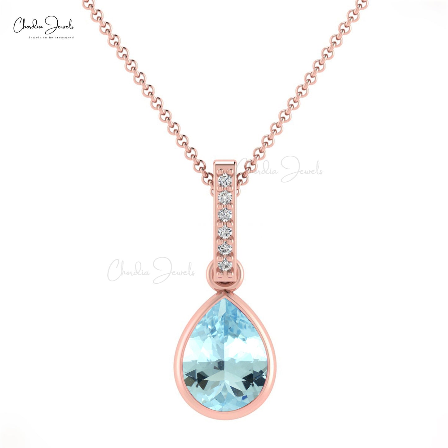 aquamarine amulet ~ gold bar chain necklace - jillijewels
