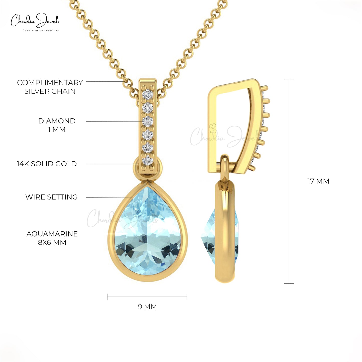 Diamond Bar Pendant