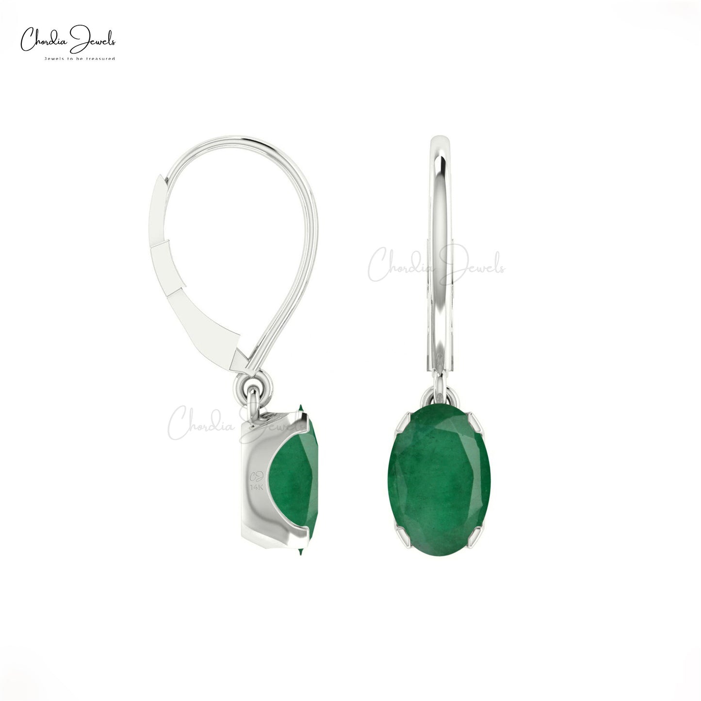emerald earrings for women