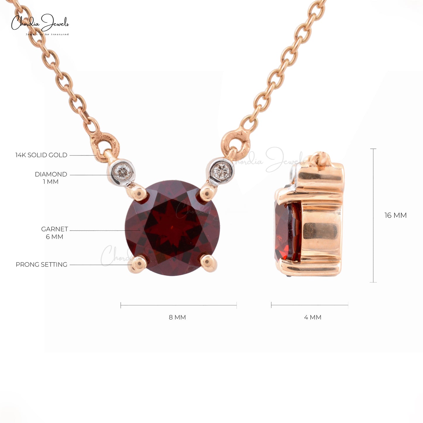 Red Garnet Necklace