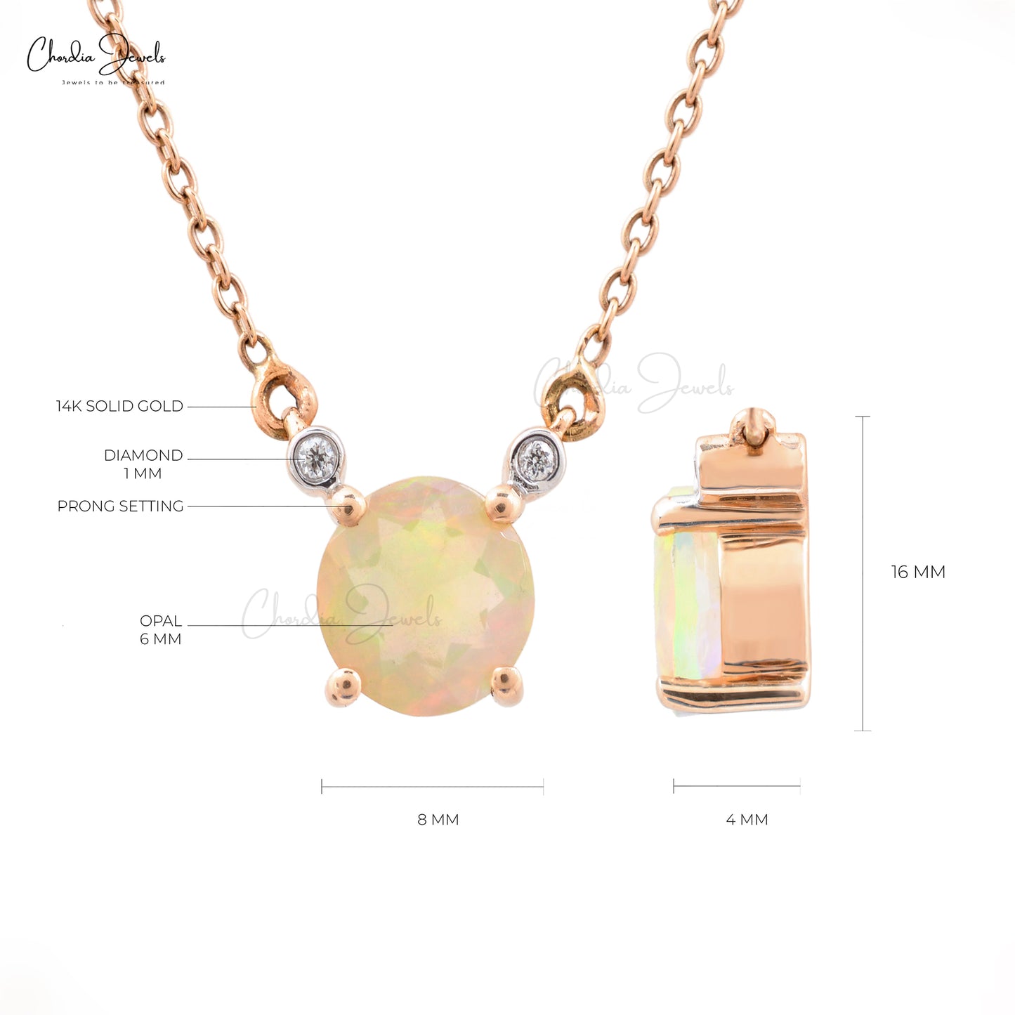 Fire Opal Necklace