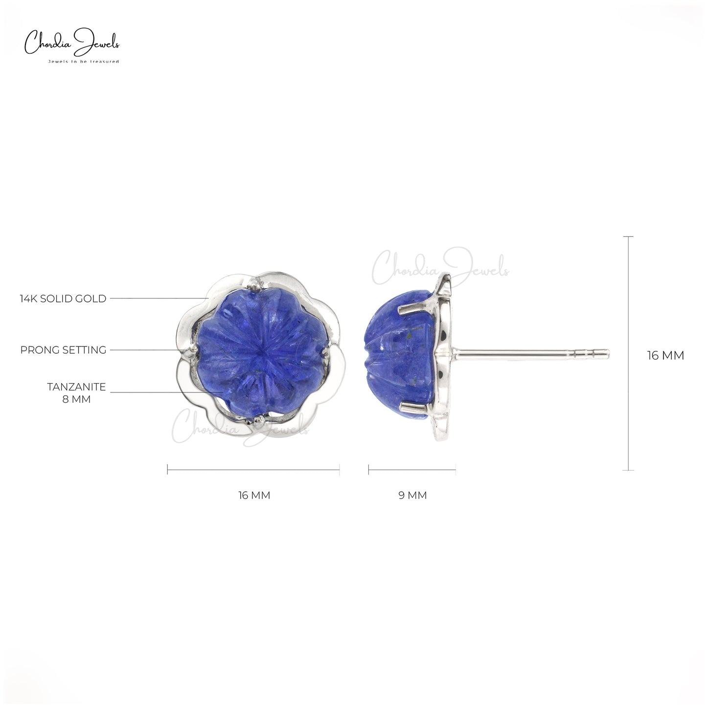 Tanzanite Studs