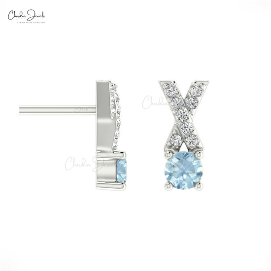 Prong Set Gemstone Studs Earrings