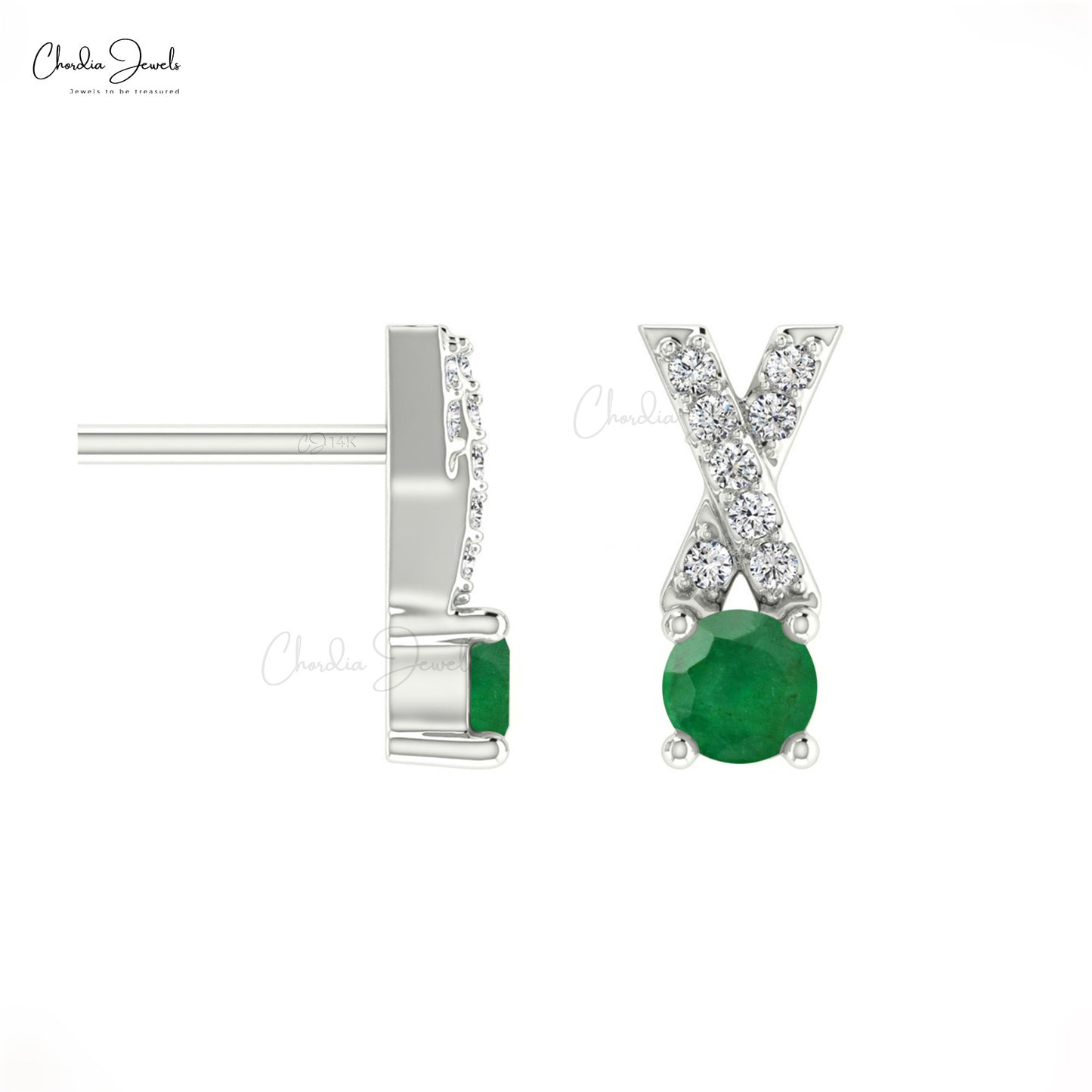 Real Emerald Earrings