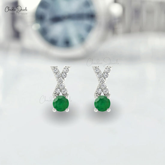 Create unforgettable moments with these emerald and diamond earrings.