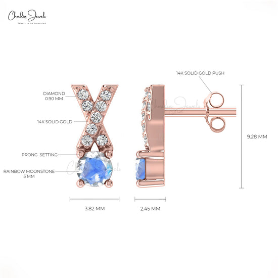 Cross Diamond Earrings