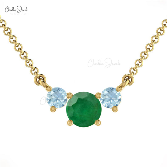 Cenzia Necklace - Emerald – Haute Jewels