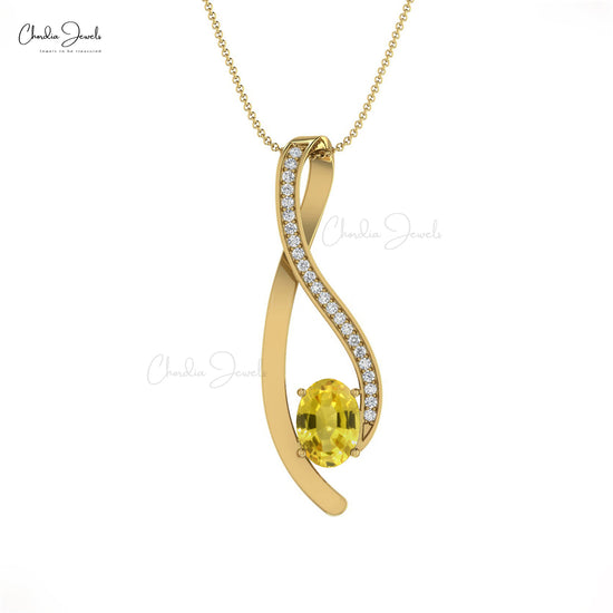 Yellow Sapphire Pendant