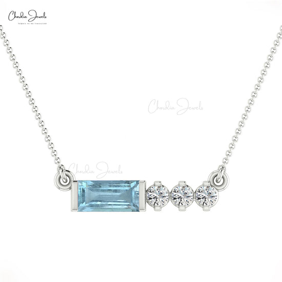 Aquamarine Gemstone Necklace