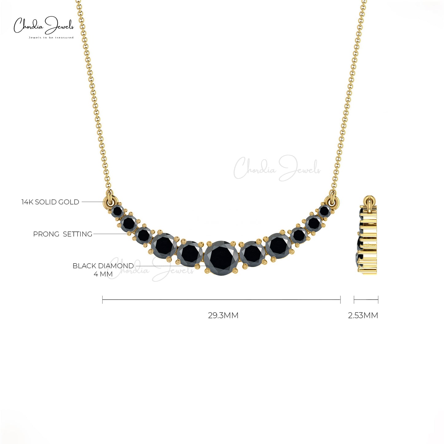 14k Gold Statement Necklace