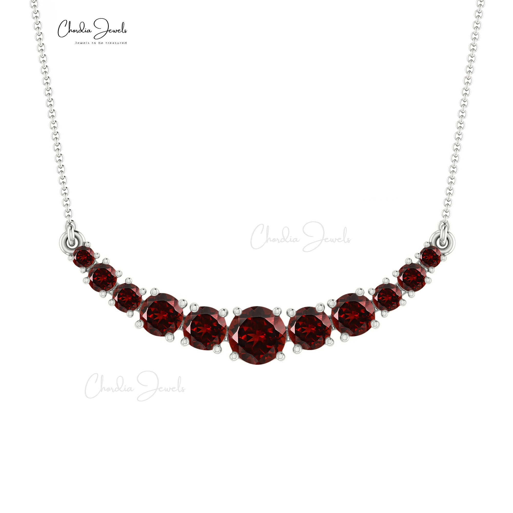 Red garnet store necklace