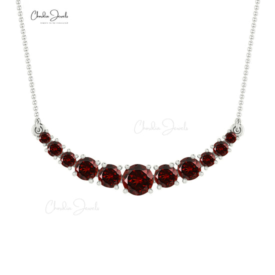 Gold Garnet Necklace