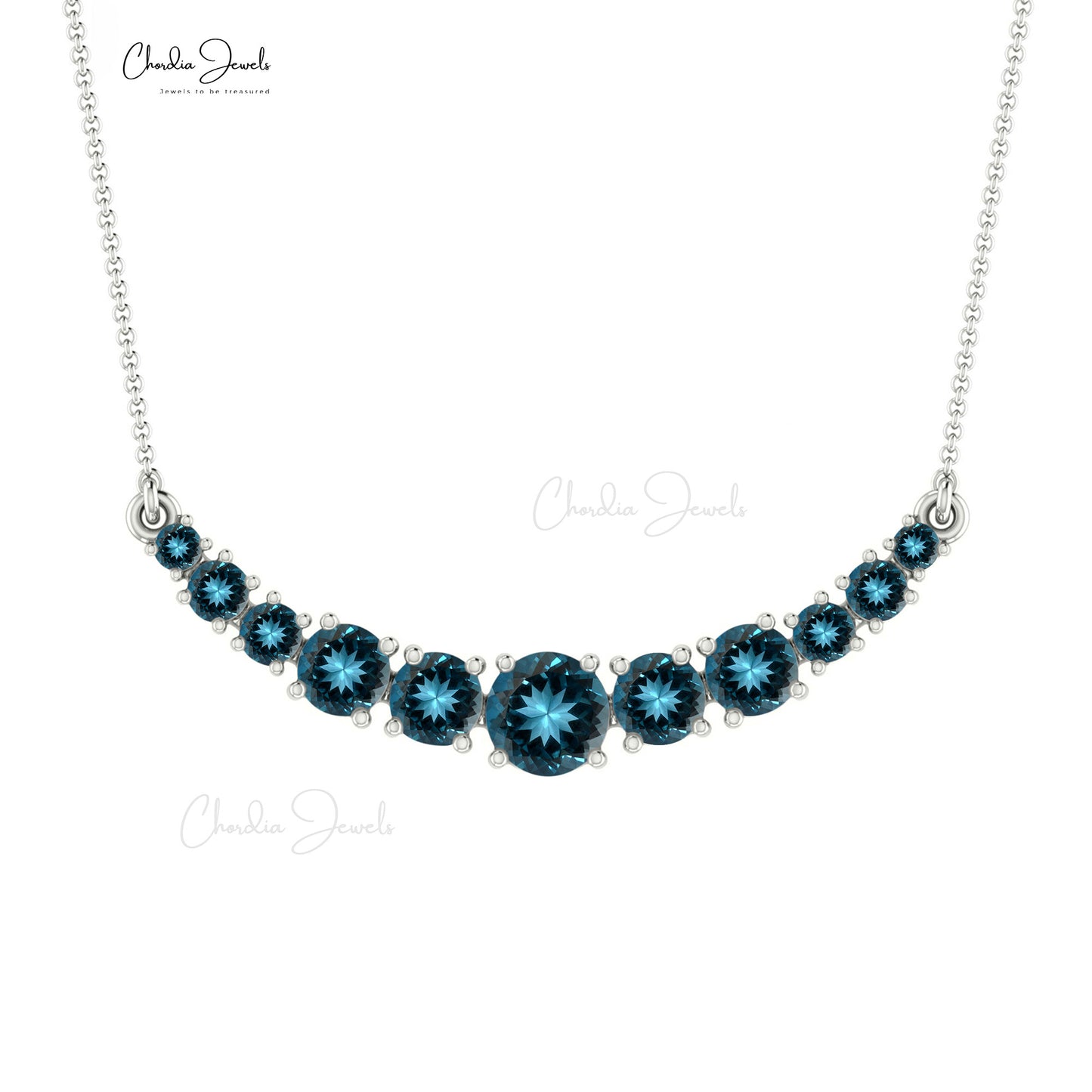 Amazon.com: Ross-Simons Larimar and .50 Carat London Blue Topaz Necklace in  Sterling Silver. 18 inches: Clothing, Shoes & Jewelry
