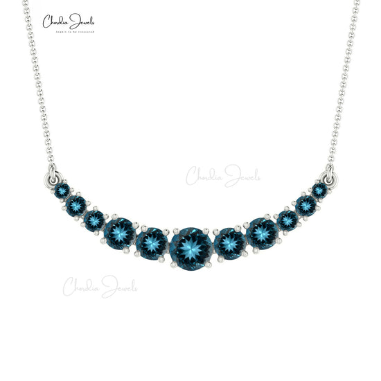 London Blue Topaz Necklace