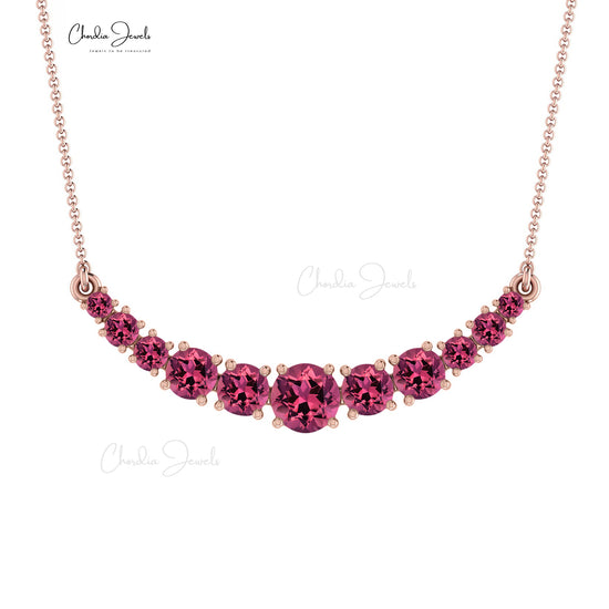 Tourmaline necklace gold