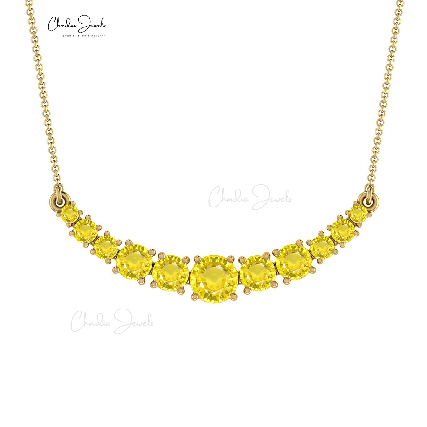 Natural sapphire necklace,Rare yellow sapphire, luxurious lady necklace,  925 silver, - AliExpress