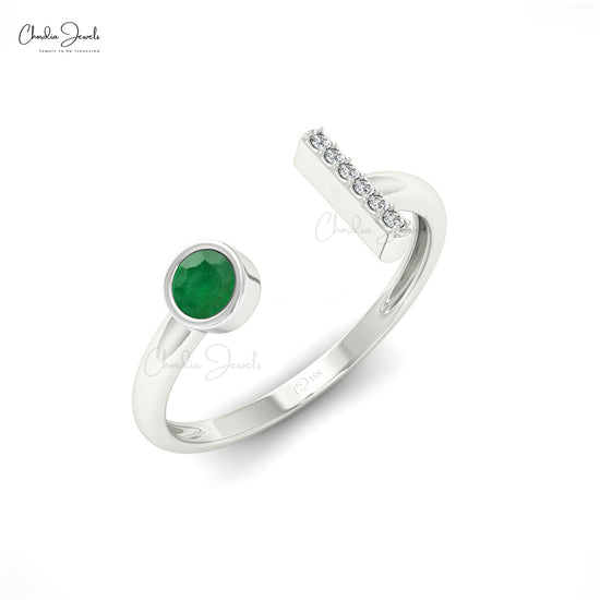 Wrap yourself in the embrace of emerald and diamond ring.