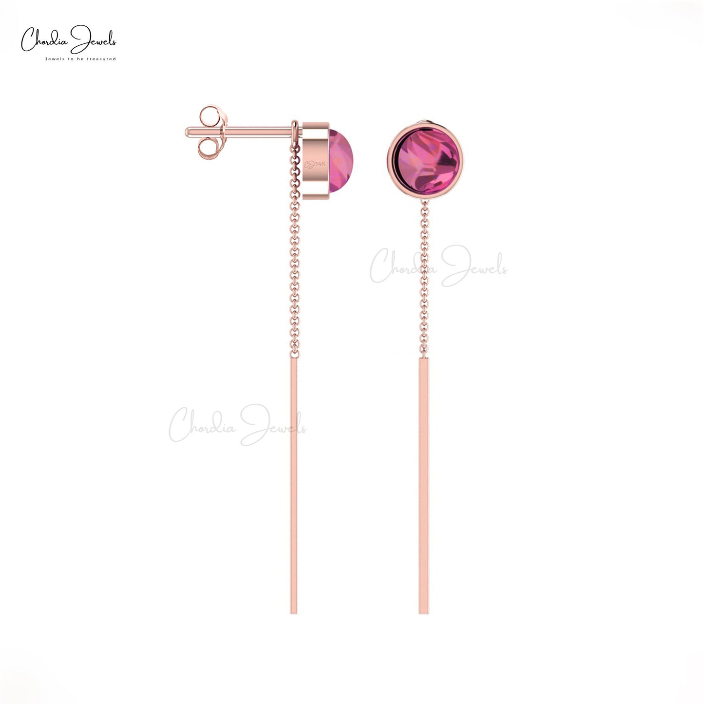 Buy Pink Tourmaline Earrings