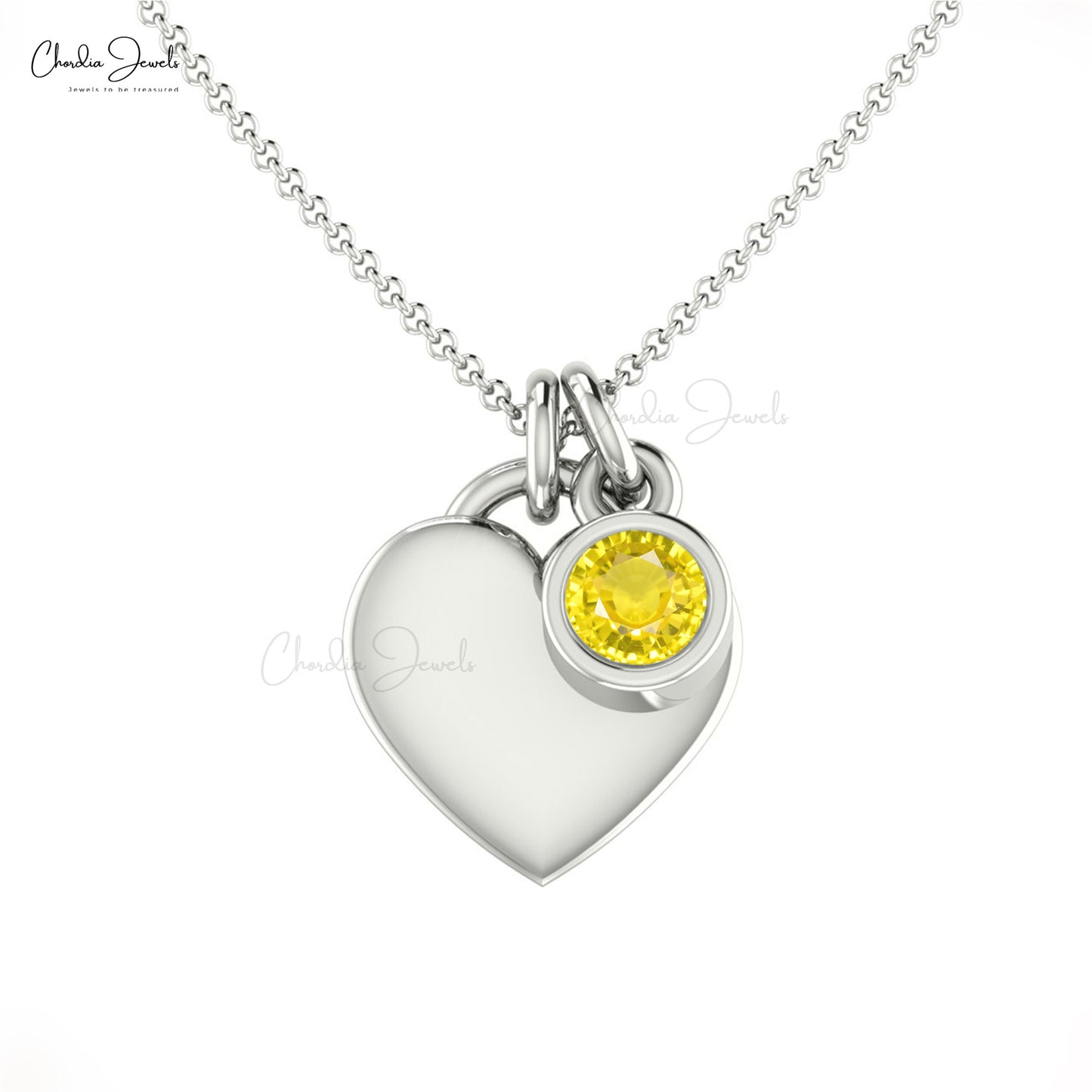 Yellow Sapphire Necklace