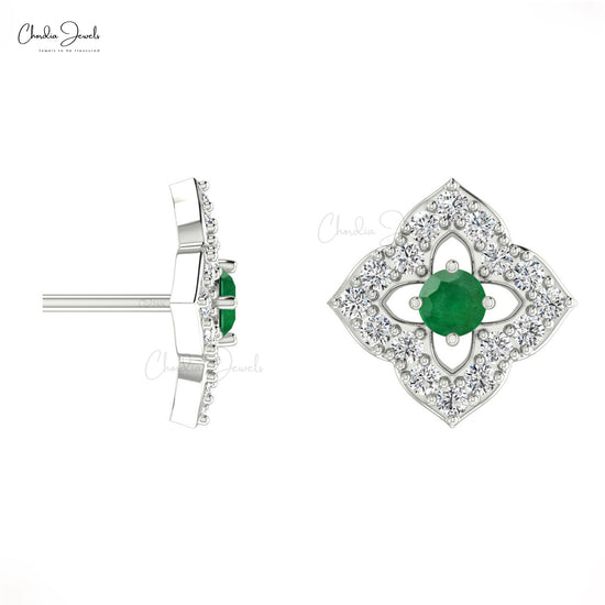 Discover the perfect blend of style with these diamond accents stud earrings.