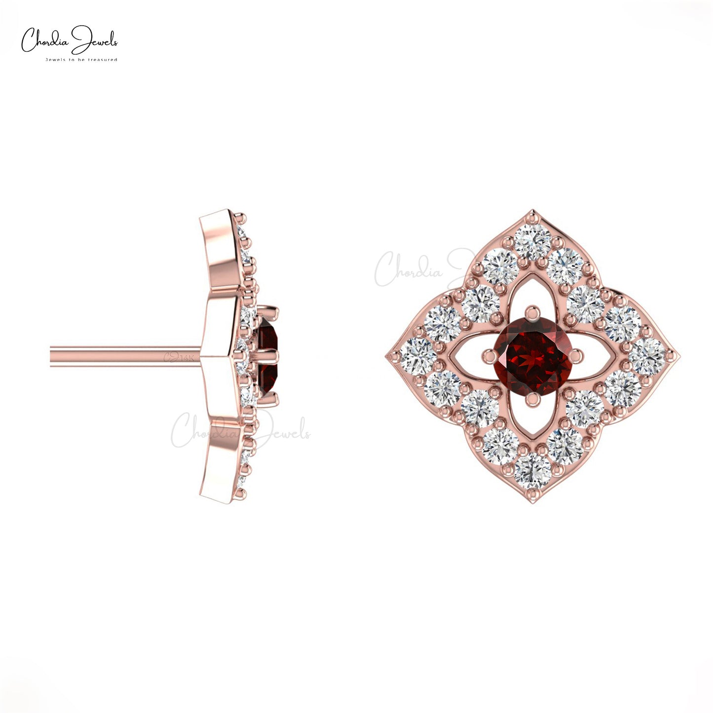 Floral style Studs Earrings