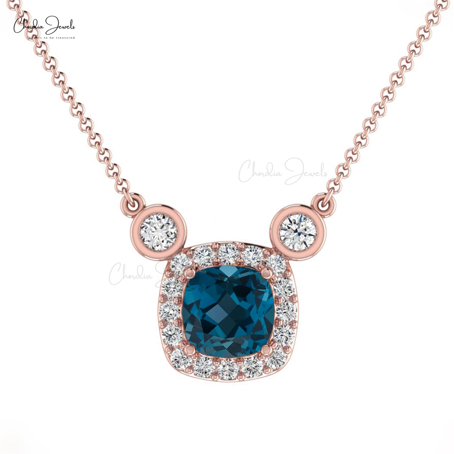 Diamond Halo Necklace