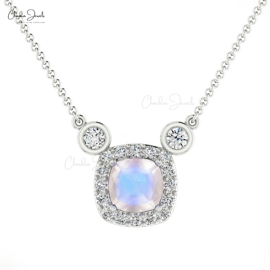 Bezel Set Necklace