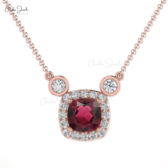 Diamond Halo Necklace