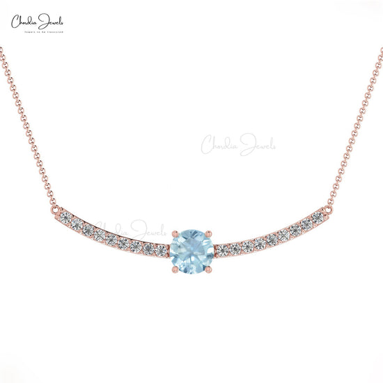 aquamarine gemstone necklace
