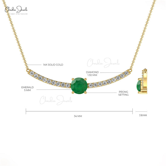 Iced Emerald Stone Glam Gunmetal Edgy Art Deco Statement Necklace