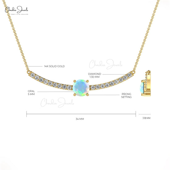 14k Gold Diamond Necklace