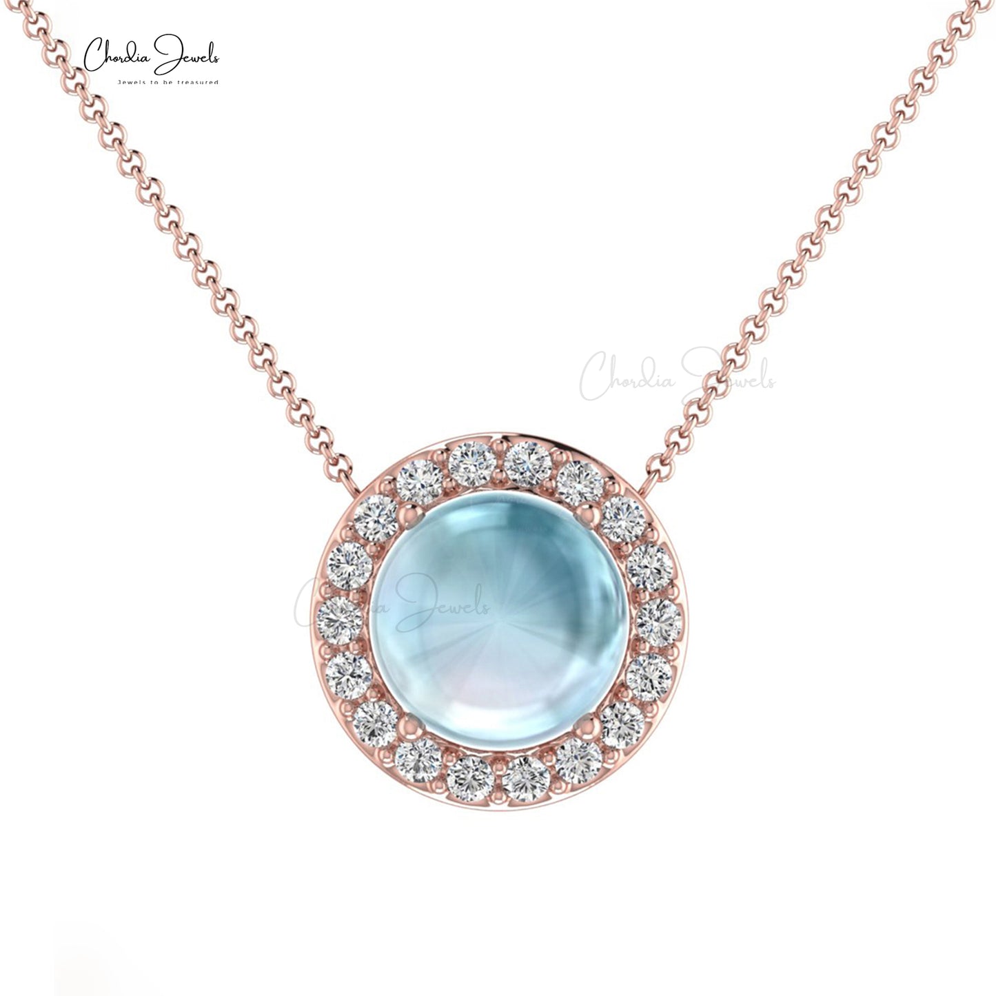 March Birthstone Necklace