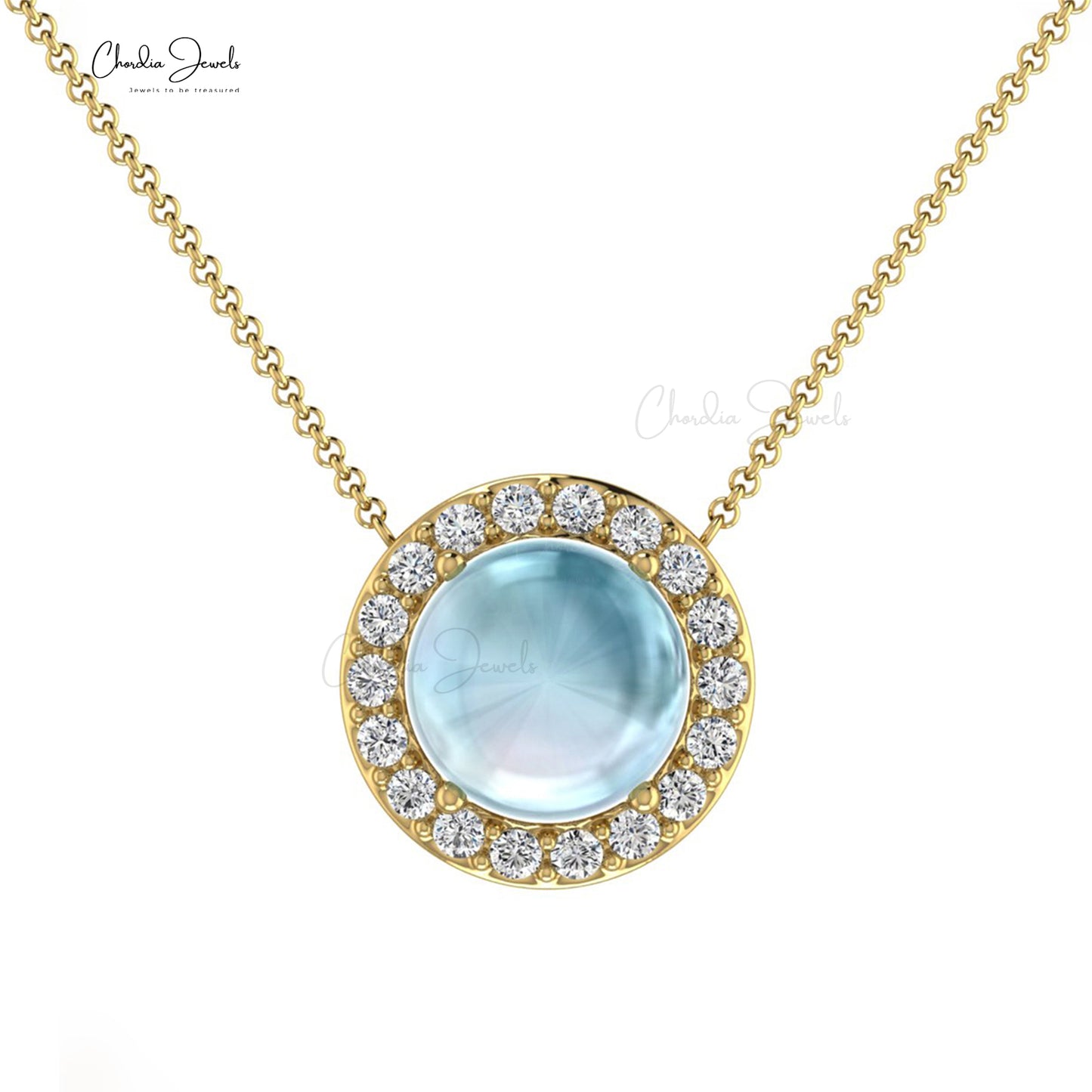 Load image into Gallery viewer, Aquamarine Gemstone Necklace
