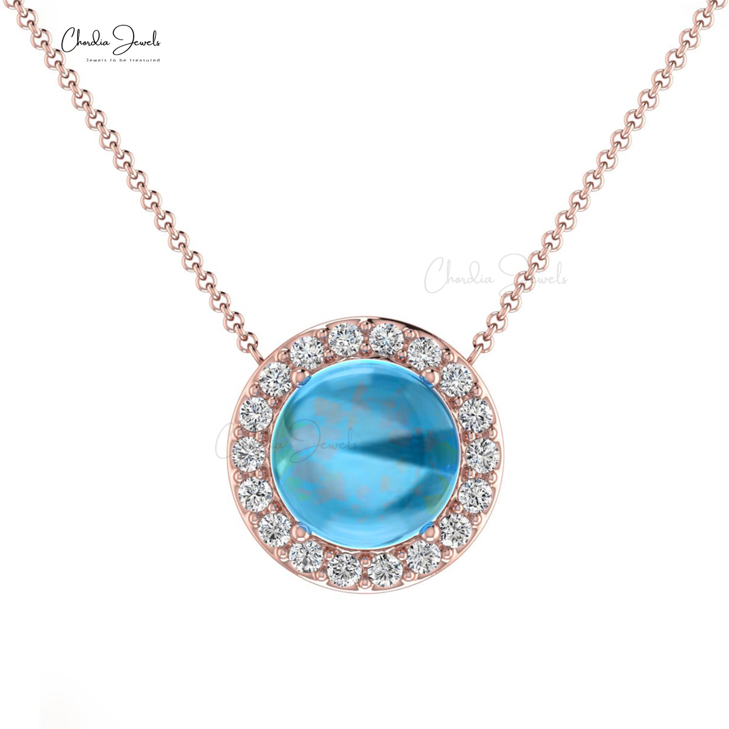 Real Swiss Topaz Birthstone Necklace