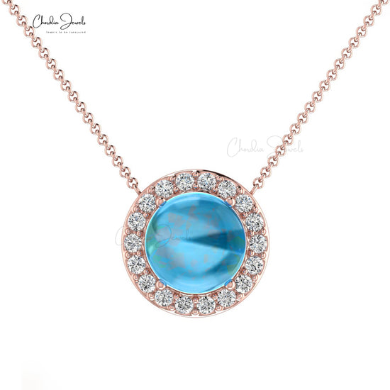 Real Swiss Topaz Birthstone Necklace