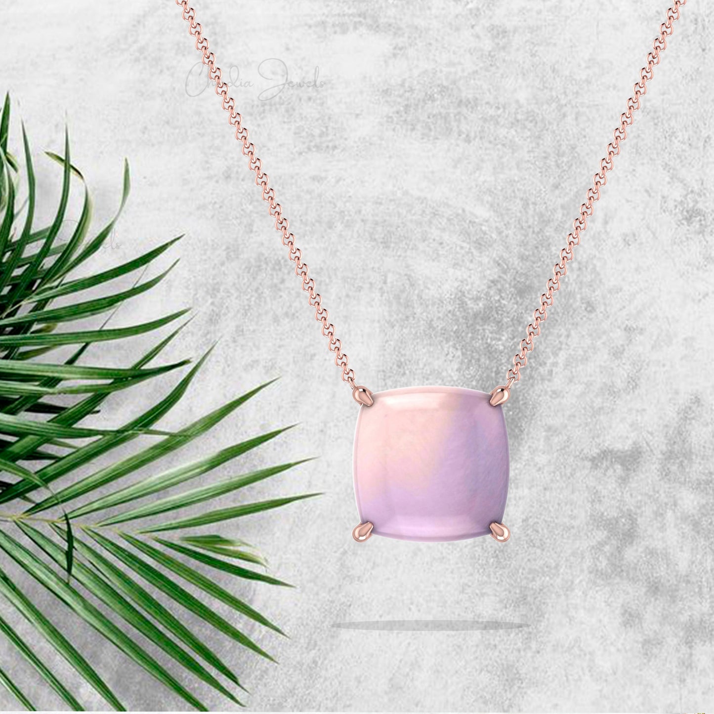 Rose Quart Gemstone Necklace
